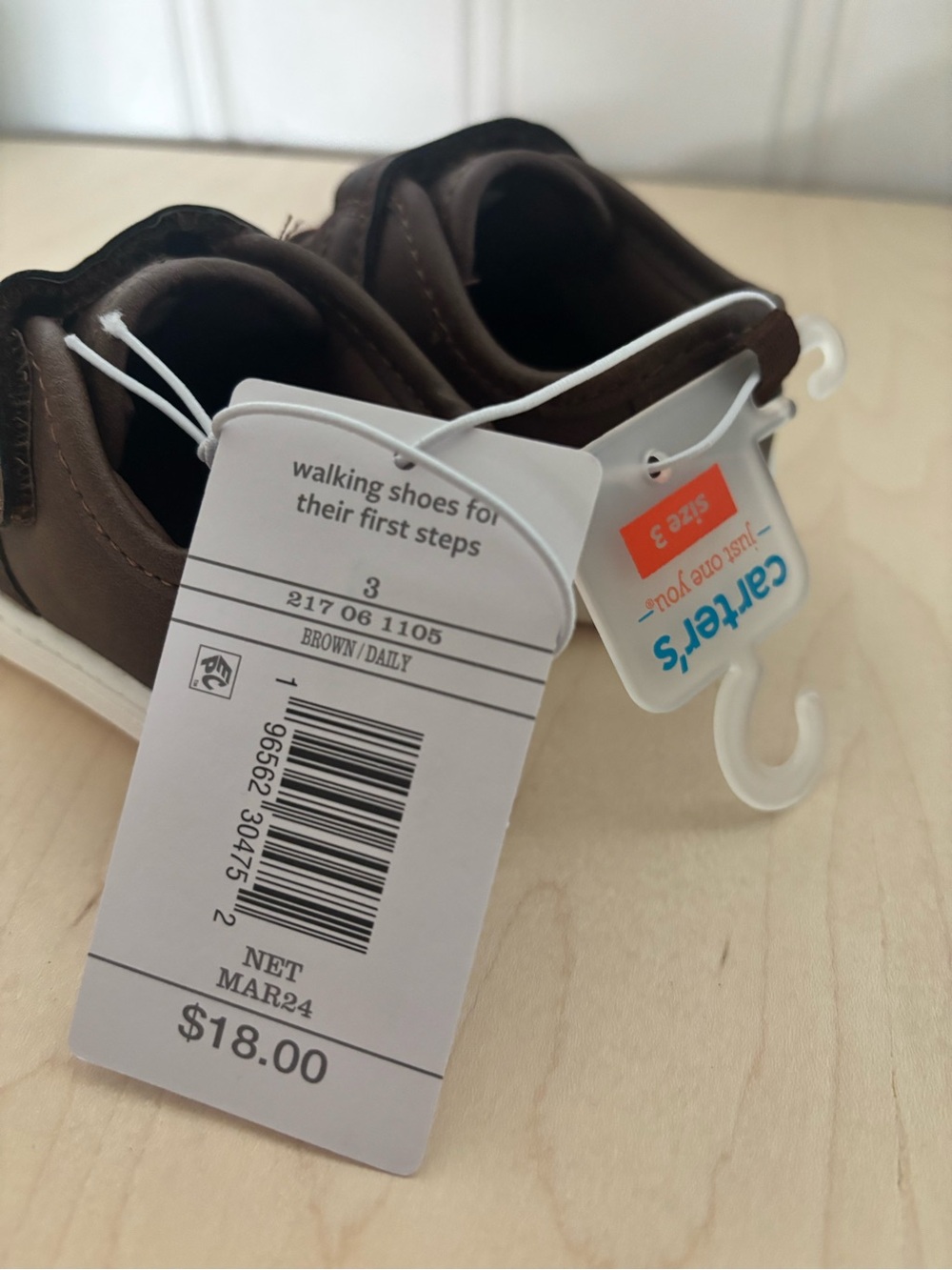 Carter's Brown Toddler Walking Shoes